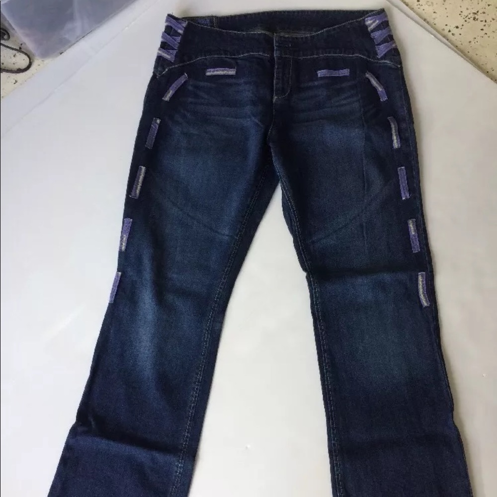 Vtg Marithe Francois Girbaud Purple Ribbon Jeans